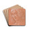 Head of a Man Wearing a Cap by Circle of Domenico Ghirlandaio Drink Coasters - set of 4