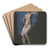 Study for figure of 4 pm in 'The Hours' mural at the state capitol building in Harrisburg,Pennsylvania by Edwin Austin Abbey Art Drink Coaster set