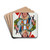 The queen of hearts by Walter Dean Goldbeck Drink Coasters - set of 4
