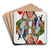 The queen of hearts by Walter Dean Goldbeck Art Drink Coaster set