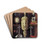 A Cabinet With Objects Of Art by Georg Hainz Drink Coasters - set of 4 A Cabinet With Objects Of Art by Georg Hainz Drink Coasters - set of 4