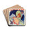 Lidia by Jules Chret Drink Coasters - set of 4