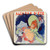 Lidia by Jules Chret Art Drink Coaster set