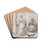 Die Versuchung des hl. Antonius by Niklaus Manuel Drink Coasters - set of 4
