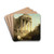 Baalbec,Ruins of the Temple of Bacchus by David Roberts Drink Coasters - set of 4