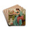 A Dilettante by John William Godward Drink Coasters - set of 4 A Dilettante by John William Godward Drink Coasters - set of 4