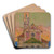 L'glise, Lago Maggiore by Henri Le Sidaner Art Drink Coaster set L'glise, Lago Maggiore by Henri Le Sidaner Art Drink Coaster set