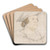 Portrair of an unknown Englishman by Hans Holbein The Younger Art Drink Coaster set