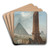 The Farandole amidst Egyptian Monuments by Hubert Robert Art Drink Coaster set