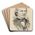 Andrew Johnson by Jacques Reich Art Drink Coaster set
