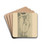 Nude by Mikul Galanda Drink Coasters - set of 4