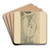 Nude by Mikul Galanda Art Drink Coaster set