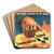 Bits of careless talk are pieced together by the enemy by Stevan Dohanos Art Drink Coaster set