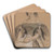 Portrait of a Woman by Jean Antoine Verschaeren Art Drink Coaster set