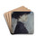 Portrait de femme de profil by Paul Csar Helleu Drink Coasters - set of 4