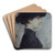 Portrait de femme de profil by Paul Csar Helleu Art Drink Coaster set