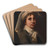 Portrait of a Girl by Mary Henry Art Drink Coaster set