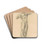Study of Orpheus for 'Classic and Romantic Art' by John Singer Sargent Drink Coasters - set of 4