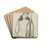 Portrait Study of a Legionnaire by Jzef Mehoffer Drink Coasters - set of 4 Portrait Study of a Legionnaire by Jzef Mehoffer Drink Coasters - set of 4
