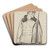 Portrait Study of a Legionnaire by Jzef Mehoffer Art Drink Coaster set Portrait Study of a Legionnaire by Jzef Mehoffer Art Drink Coaster set