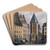 Tour d'Alexandre, restes de l'abbaye Saint Victor (Tour d'angle des btiments abbatiaux). by Auguste-Sbastien Bnard Art Drink Coaster set