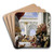 The Parable of Lazarus and the Rich Man by Domenico Fetti Art Drink Coaster set The Parable of Lazarus and the Rich Man by Domenico Fetti Art Drink Coaster set