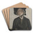 The Artist's Wife, Eva by Ivar Arosenius Art Drink Coaster set