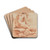A Young Man Warming Himself at a Brazier by Gaetano Gandolfi Drink Coasters - set of 4