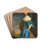 Portrait Of A Lady by Charles Beaubrun Drink Coasters - set of 4 Portrait Of A Lady by Charles Beaubrun Drink Coasters - set of 4