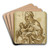 Virgin and Child by Circle of Francesco Vanni Art Drink Coaster set