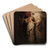 La prire ou Le plerin by Dsir Franois Laugee Art Drink Coaster set