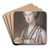 Portrait Of Susanna Hoare, ViscountessDungarvan, Later Countess Of Ailesbury (1732-1783) by William Hoare of Bath Art Drink Coaster set