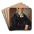 Portrait of Mrs. Kornlia Schulzov by Peter Michal Boh Art Drink Coaster set Portrait of Mrs. Kornlia Schulzov by Peter Michal Boh Art Drink Coaster set