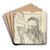 Street Bustle by Elemr Halsz-Hradil Art Drink Coaster set Street Bustle by Elemr Halsz-Hradil Art Drink Coaster set