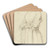 Torse de femme by Jean-Achille Benouville Art Drink Coaster set