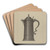 Pewter Flagon by Eugene Barrell Art Drink Coaster set