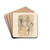 Straat met figuren in Ceylon by Marius Bauer Drink Coasters - set of 4