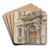 Palais Liechtenstein by Ernst Graner Art Drink Coaster set