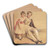 Portrait of Two Children by George Richmond Art Drink Coaster set
