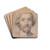 Head of a Man by Guido Reni Drink Coasters - set of 4 Head of a Man by Guido Reni Drink Coasters - set of 4