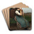 Peasant Girl by Hugo Salmson Art Drink Coaster set