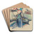 Roses in a Bottle (recto) by Paul Czanne Art Drink Coaster set