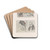 Les caricatures de Puvis de Chavannes Pl.34 by Pierre Puvis de Chavannes Drink Coasters - set of 4