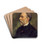 Portrait d'mile Perrin (1814-1885), administrateur de la Comdie-Franaise. by Joseph Blanc Drink Coasters - set of 4 Portrait d'mile Perrin (1814-1885), administrateur de la Comdie-Franaise. by Joseph Blanc Drink Coasters - set of 4