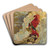 Fervaal by Carlos Schwabe Art Drink Coaster set