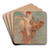L'Abondance by Lon Franois Comerre Art Drink Coaster set
