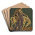 La Dame  la Licorne by Armand Point Art Drink Coaster set