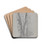 Study of Birch Trunks (Scribners') by Jervis McEntee Drink Coasters - set of 4 Study of Birch Trunks (Scribners') by Jervis McEntee Drink Coasters - set of 4