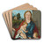 Virgin with Child and the Infant Saint John the Baptist by Hans Leonhard Schufelein Art Drink Coaster set