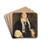 Portrait of a lady by Antonio Mancini Drink Coasters - set of 4